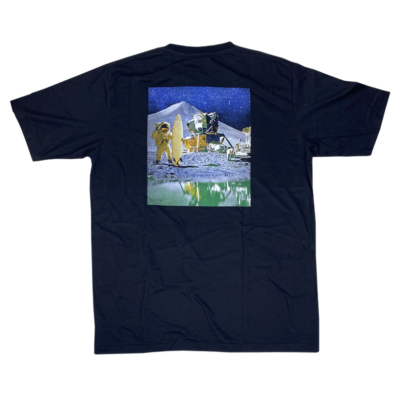 subora, subora surf, subora surf co, surf, tshirt, black tshirt, welzy, Welzy, living in the moment, moonlanding, moonlanding tshirt, moonlanding tee, shiggles, Welzy, Chaos on cotton,  