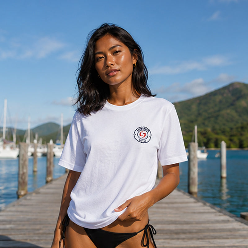 subora, subora surf, Subora Surf Co,  living in the moment, shiggles, surf, surfing, beach, swimwear, summer, tshirt, Subora  coasty logo Tee white, coasty, womens surf tshirt, womens surf tee australia, womens beach tshirt,
womens coastal tshirt, womens white surf tee, australian surfwear womens tshirt, womens oversized surf tshirt, womens casual beach tee, womens lifestyle surf tshirt, womens graphic surf tee, long sleeve tshirt, short sleeve tshirt 