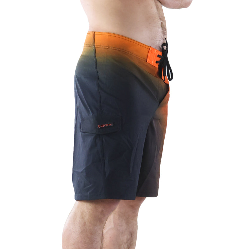 Subora, Subora surf, Subora surf co, mens boardshorts, mens boardies, mens swimwear, surf, surf clothes, mens swim clothes., mens swimwear, blue boardshorts, living in the moment, shiggles, boardies, boardshorts,  beach, summer,  Mirabilis, Mirabilis boardshorts, orange surf boardshorts