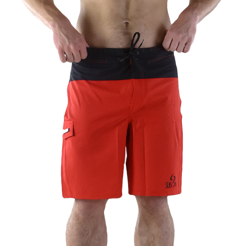 Subora, Subora surf, Subora surf co, mens boardshorts, mens boardies, mens swimwear, surf, surf clothes, mens swim clothes., mens swimwear, blue boardshorts, living in the moment, shiggles, boardies, boardshorts,  beach, summer,  Mirabilis, Mirabilis boardshorts, RED surf boardshorts
