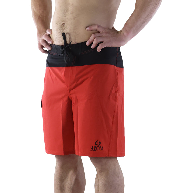 Subora, Subora surf, Subora surf co, mens boardshorts, mens boardies, mens swimwear, surf, surf clothes, mens swim clothes., mens swimwear, blue boardshorts, living in the moment, shiggles, boardies, boardshorts,  beach, summer,  Mirabilis, Mirabilis boardshorts, RED surf boardshorts