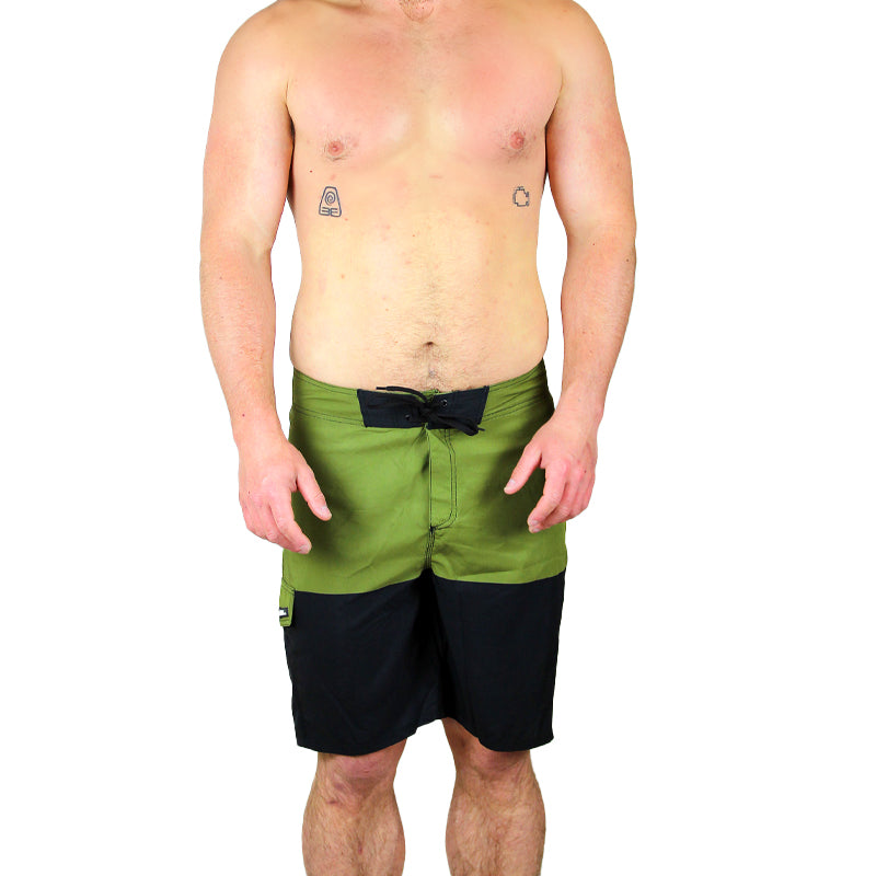 Subora, Subora surf, Subora surf co, mens boardshorts, mens boardies, mens swimwear, surf, surf clothes, mens swim clothes., mens swimwear, Olive - black boardshorts, rogue, rogue boardshorts 